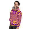 Illusion Optical Wave Psychedelic Men's Hoodie-grizzshop