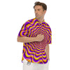 Illusion Optical Wave Psychedelic Men's Short Sleeve Shirts-grizzshop