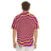 Illusion Optical Wave Psychedelic Men's Short Sleeve Shirts-grizzshop