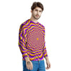 Illusion Optical Wave Psychedelic Men's Sweatshirt-grizzshop