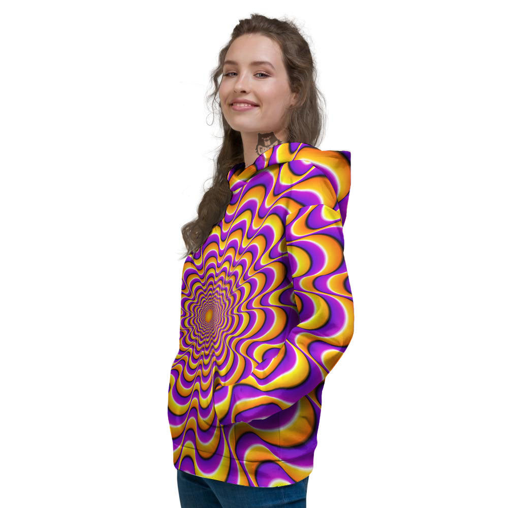 Illusion Optical Wave Psychedelic Women's Hoodie-grizzshop