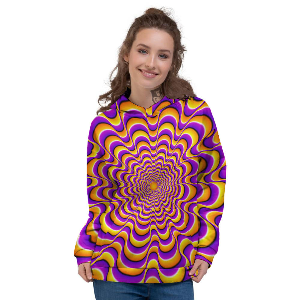 Illusion Optical Wave Psychedelic Women's Hoodie-grizzshop