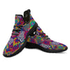 Illusion Psychedelic Print Pattern Black Athletic Shoes-grizzshop