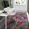 Illusion Psychedelic Print Pattern Floor Mat-grizzshop