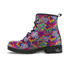 Illusion Psychedelic Print Pattern Leather Boots-grizzshop