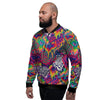 Illusion Psychedelic Print Pattern Men's Bomber Jacket-grizzshop