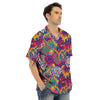 Illusion Psychedelic Print Pattern Men's Hawaiian Shirt-grizzshop