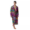 Illusion Psychedelic Print Pattern Men's Robe-grizzshop