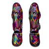 Illusion Psychedelic Print Pattern Muay Thai Shin Guards-grizzshop