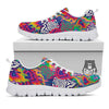 Illusion Psychedelic Print Pattern White Sneaker-grizzshop