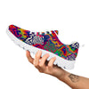 Illusion Psychedelic Print Pattern White Sneaker-grizzshop