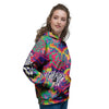 Illusion Psychedelic Print Pattern Women's Hoodie-grizzshop