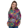 Illusion Psychedelic Print Pattern Women's Hoodie-grizzshop