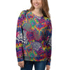 Illusion Psychedelic Print Pattern Women's Sweatshirt-grizzshop