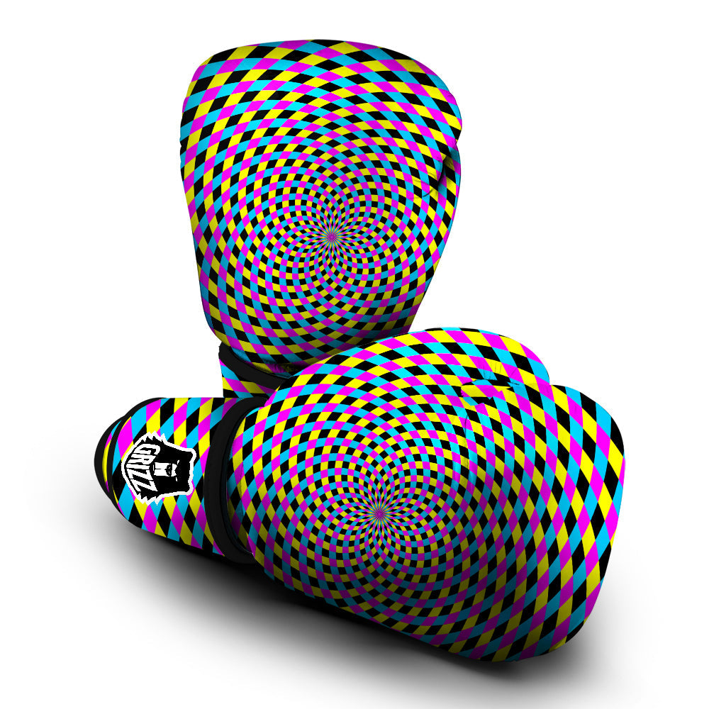 Illusion Spiral Colorful Print Boxing Gloves-grizzshop