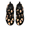 In Flames Skull Print Pattern Black Sneaker-grizzshop