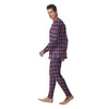 Independence Day American Plaid Print Men's Pajamas-grizzshop