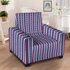 Independence Day USA Print Pattern Armchair Slipcover-grizzshop