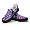 Independence Day USA Print Pattern Black Slip On Shoes-grizzshop