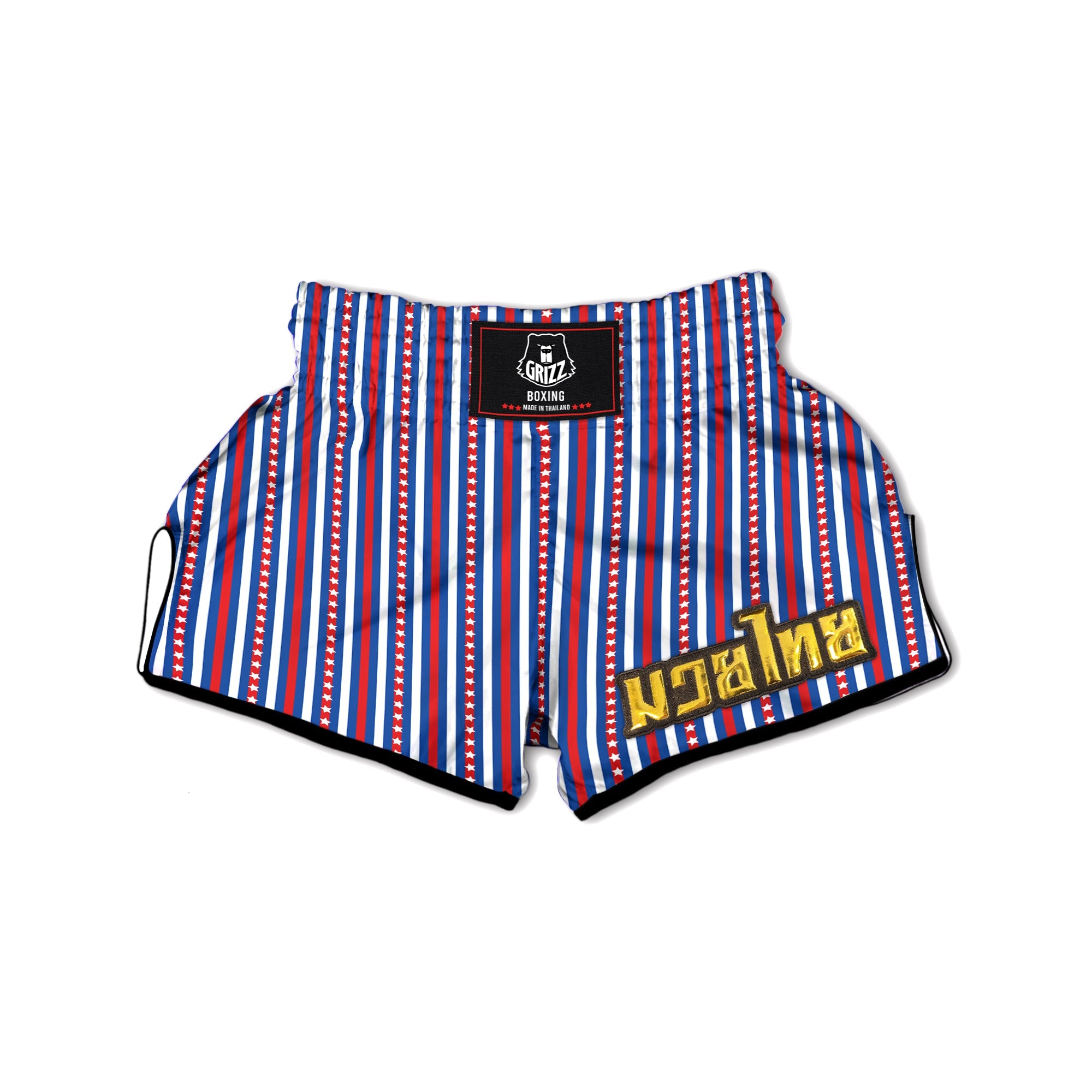 Independence Day USA Print Pattern Muay Thai Boxing Shorts-grizzshop