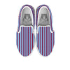 Independence Day USA Print Pattern White Slip On Shoes-grizzshop