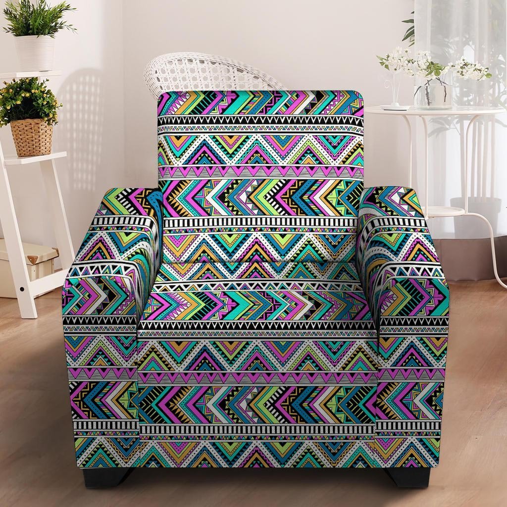 Indian Aztec Armchair Cover-grizzshop