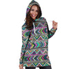 Indian Aztec Hoodie Dress-grizzshop