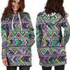 Indian Aztec Hoodie Dress-grizzshop