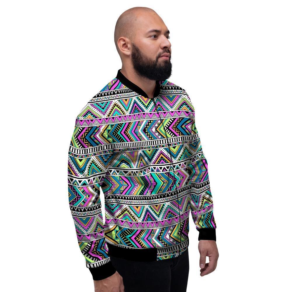 Indian Aztec Men's Bomber Jacket-grizzshop