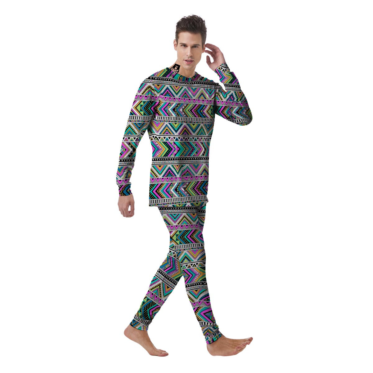 Indian Aztec Men's Pajamas-grizzshop