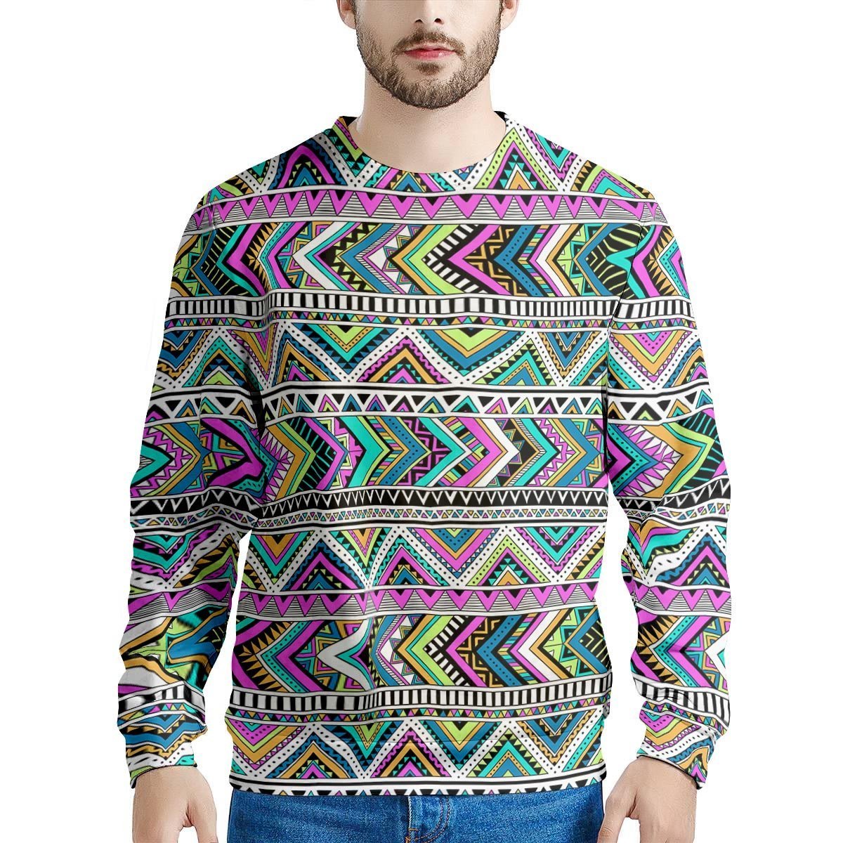 Indian Aztec Men's Sweatshirt-grizzshop