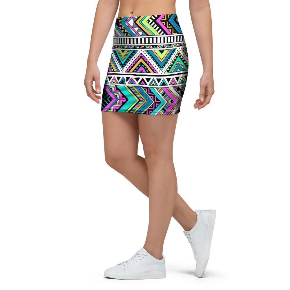 Indian Aztec Mini Skirt-grizzshop