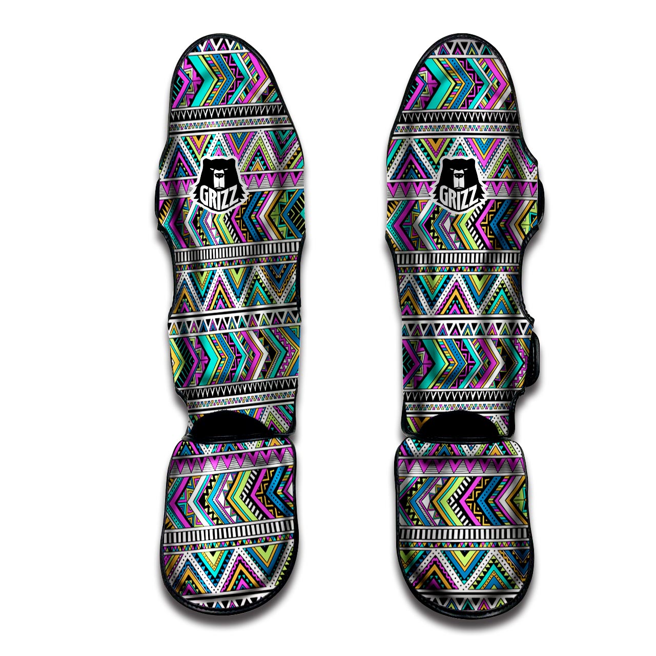 Indian Aztec Muay Thai Shin Guard-grizzshop