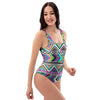 Indian Aztec One Piece Swimsuite-grizzshop