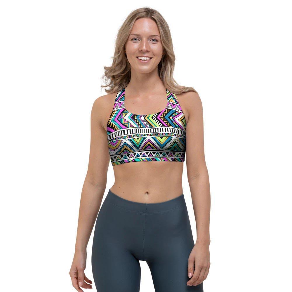 Indian Aztec Sports Bra-grizzshop