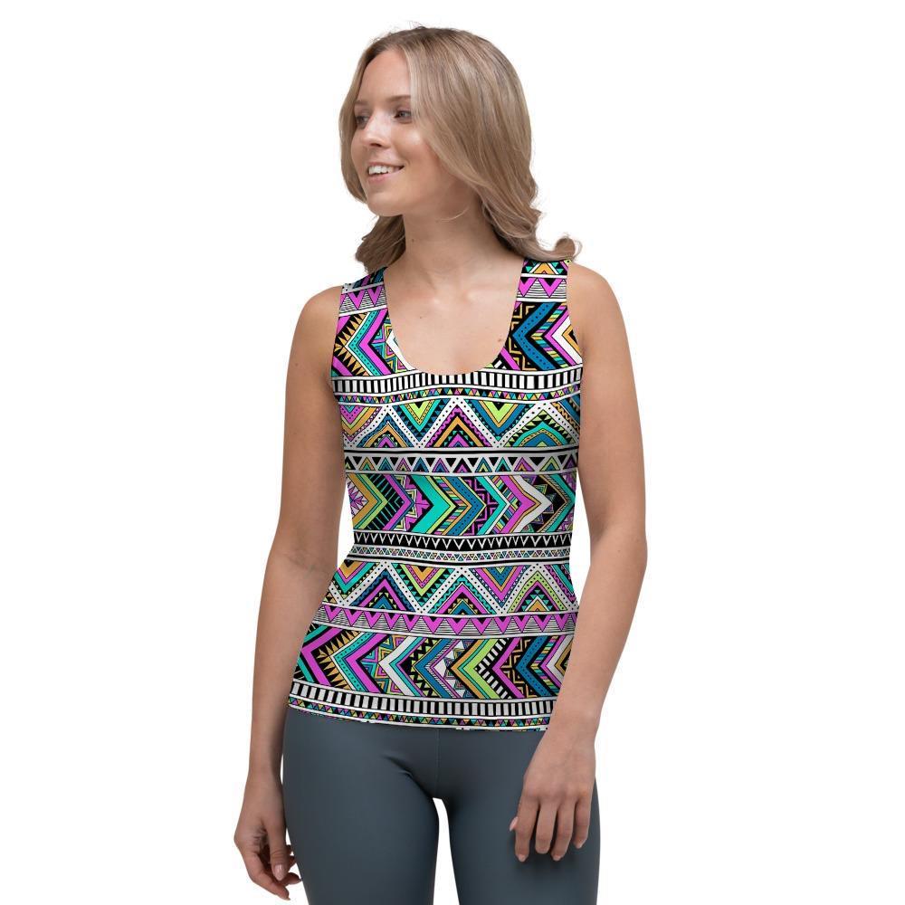 Indian Aztec Women's Tank Top-grizzshop