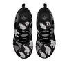 Indian Elephant Black Grey And White Print Pattern Black Sneaker-grizzshop