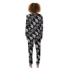 Indian Elephant Black Grey And White Print Pattern Women's Pajamas-grizzshop