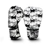Indian Elephant White And Black Print Pattern Boxing Gloves-grizzshop