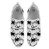 Indian Elephant White And Black Print Pattern White Athletic Shoes-grizzshop