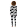 Indian Elephant White And Black Print Pattern Women's Pajamas-grizzshop