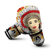 Indian Girl Native American Print Boxing Gloves-grizzshop