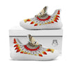 Indian Girl Native American Print White Athletic Shoes-grizzshop