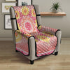 Indian Paisley Bandana Pink Print Armchair Protector-grizzshop