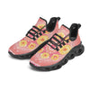 Indian Paisley Bandana Pink Print Black Running Shoes-grizzshop