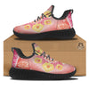 Indian Paisley Bandana Pink Print Black Walking Shoes-grizzshop