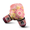 Indian Paisley Bandana Pink Print Boxing Gloves-grizzshop