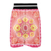 Indian Paisley Bandana Pink Print Boxing Shorts-grizzshop