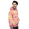 Indian Paisley Bandana Pink Print Men's Hoodie-grizzshop