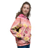 Indian Paisley Bandana Pink Print Women's Hoodie-grizzshop